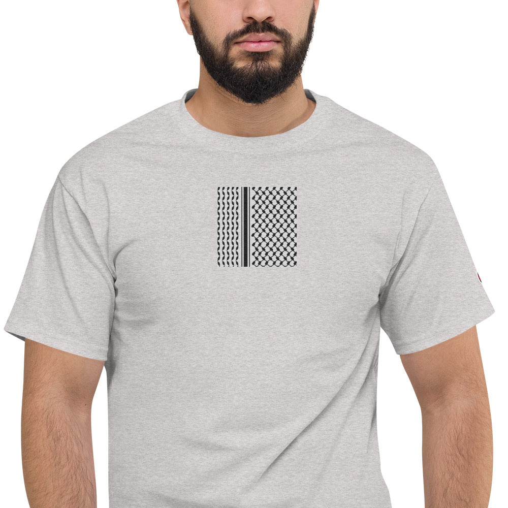 Keffiyeh - Embroidered Champion T-Shirt