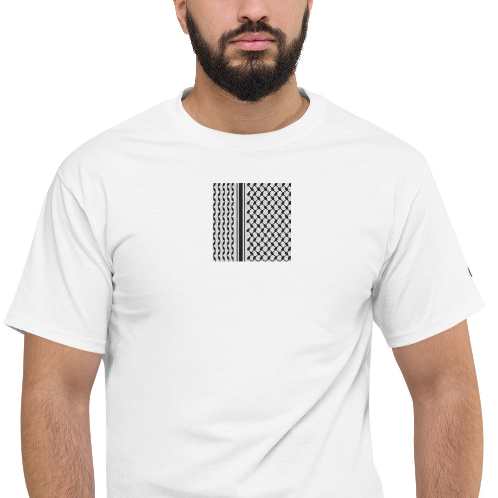 Keffiyeh - Embroidered Champion T-Shirt