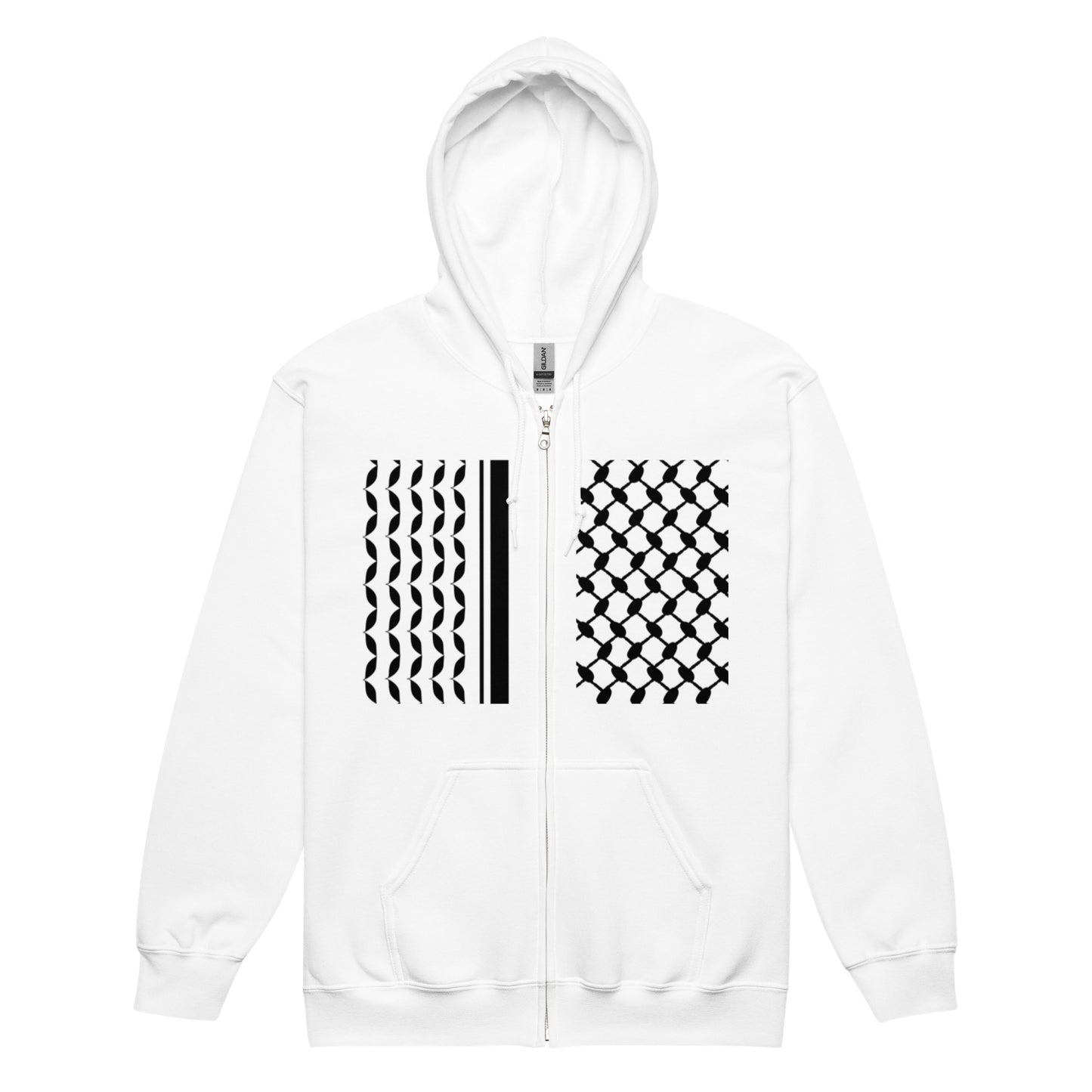 Keffiyeh - Heavy Zip Hoodie